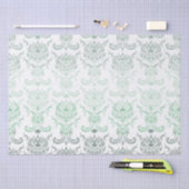 Papier Mousseline Papier Tissu Sage Ombre Damask (Artisanat)