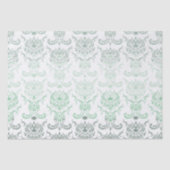 Papier Mousseline Papier Tissu Sage Ombre Damask (Recto)
