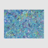 Papier Mousseline Papier Tissu Santorin Seaglass (Recto)