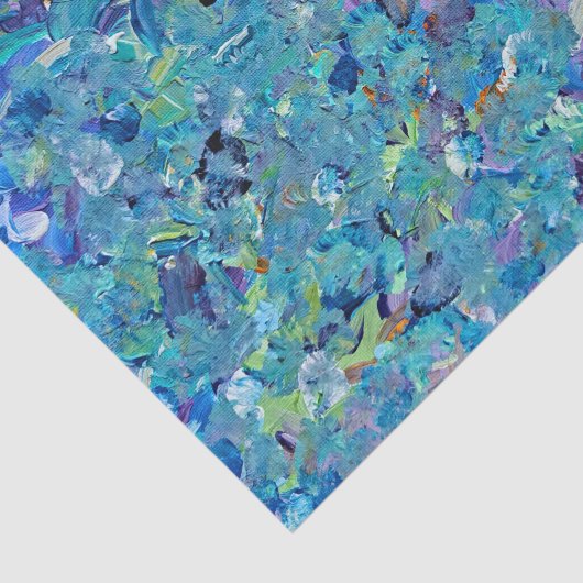 Papier Mousseline Papier Tissu Santorin Seaglass (Détail)