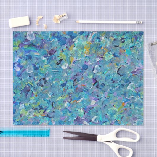 Papier Mousseline Papier Tissu Santorin Seaglass (Artisanat)