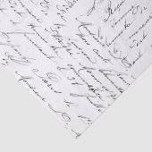 Papier Mousseline Papier Tissu Script Love (Détail)