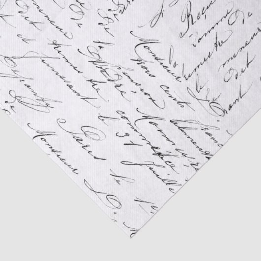 Papier Mousseline Papier Tissu Script Love (Détail)