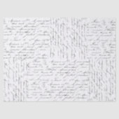 Papier Mousseline Papier Tissu Script Love (Recto)