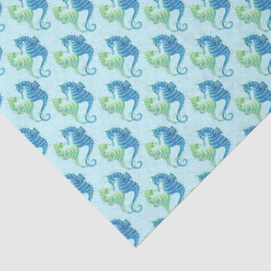 Papier Mousseline Papier Tissu Seahorse (Détail)