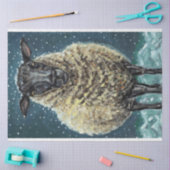 Papier Mousseline Papier Tissu Sheep d'hiver (Artisanat)