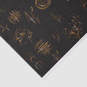 Papier Mousseline Papier Tissu Sigils Sorcière (Détail)