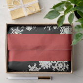 Papier Mousseline Papier Tissu SNOWFLAKES (Cadeau)