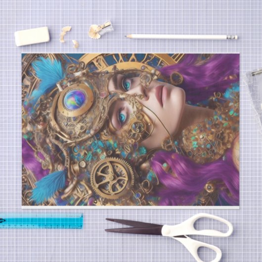 Papier Mousseline Papier Tissu Steampunk Ephemera (Artisanat)