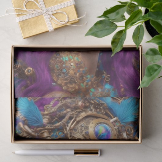 Papier Mousseline Papier Tissu Steampunk Ephemera (Cadeau)