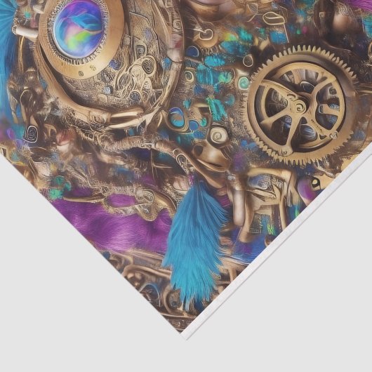 Papier Mousseline Papier Tissu Steampunk Ephemera (Détail)