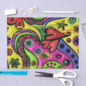 Papier Mousseline Papier Tissu Style père Noël Fe (Artisanat)