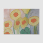 Papier Mousseline Papier Tissu Sunflower Abstrait (Recto)
