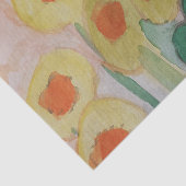 Papier Mousseline Papier Tissu Sunflower Abstrait (Détail)