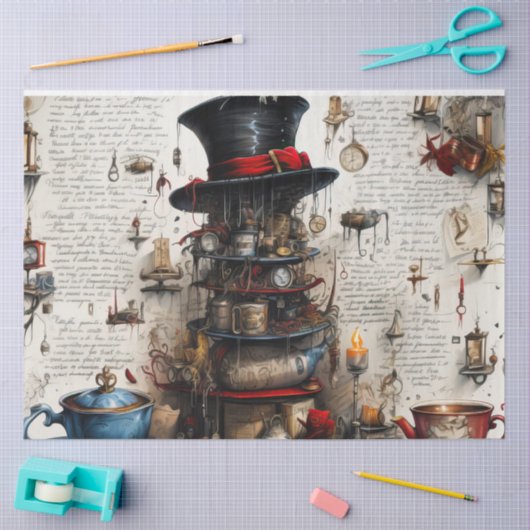 Papier Mousseline Papier Tissu Tea Time (Artisanat)