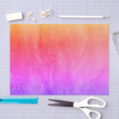 Papier Mousseline Papier Tissu Texté Rose Sunrise (Artisanat)