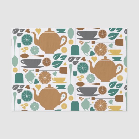 Papier Mousseline Papier Tissu Thé (Recto)