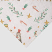 Papier Mousseline Papier Tissu Thème Nutcracker - Enveloppement Cade (Détail)