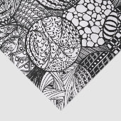 Papier Mousseline Papier Tissu Tissus Tangled Designs (Détail)