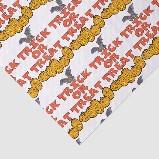 Papier Mousseline Papier Tissu Trick Ou Treat (Détail)