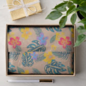 Papier Mousseline Papier Tissu Tropical Holiday Christmas (Cadeau)