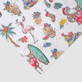 Papier Mousseline Papier Tissu Tropical Holiday Christmas (Détail)