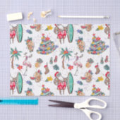 Papier Mousseline Papier Tissu Tropical Holiday Christmas (Artisanat)
