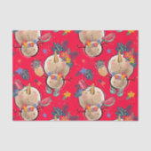 Papier Mousseline Papier Tissu Tropical Holiday Christmas (Recto)
