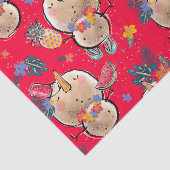 Papier Mousseline Papier Tissu Tropical Holiday Christmas (Détail)