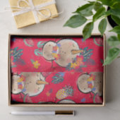 Papier Mousseline Papier Tissu Tropical Holiday Christmas (Cadeau)