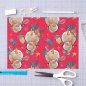 Papier Mousseline Papier Tissu Tropical Holiday Christmas (Artisanat)