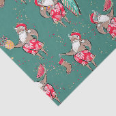 Papier Mousseline Papier Tissu Tropical Holiday Christmas (Détail)