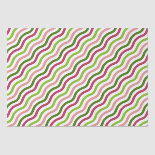 Papier Mousseline Papier Tissu Tropical Wave Simple Stripe (Recto)