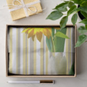 Papier Mousseline Papier Tissu Tulipe blanc Tulipe de tournesol (Cadeau)