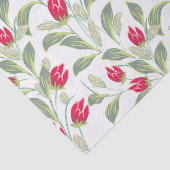 Papier Mousseline Papier Tissu Tulipe Rouge (Détail)