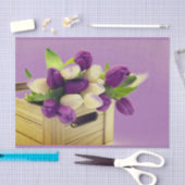 Papier Mousseline Papier Tissu Tulipe Violet (Artisanat)