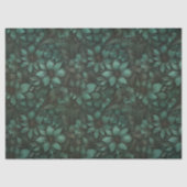 Papier Mousseline Papier Tissu Turquoise à sept pétales (Recto)