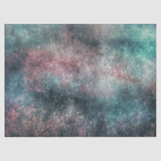 Papier Mousseline Papier tissu turquoise et rose (Recto)