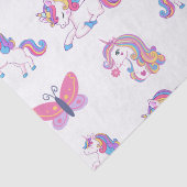 Papier Mousseline Papier Tissu Unicorne (Détail)