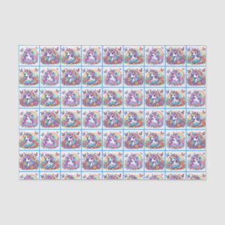 Papier Mousseline Papier Tissu Unicorne Lumineux