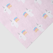 Papier Mousseline Papier Tissu Unicorne Rose (Détail)