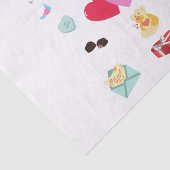 PAPIER MOUSSELINE PAPIER TISSU " VALENTINE " (Détail)