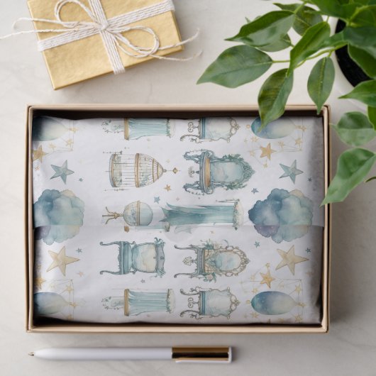 Papier Mousseline Papier Tissu Vanity Boho Fancy (Cadeau)