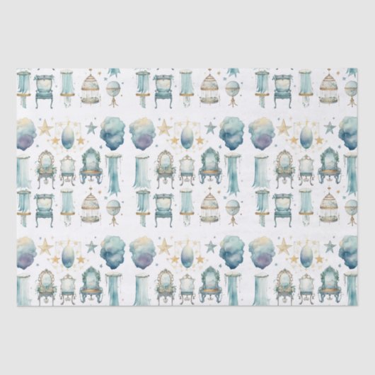 Papier Mousseline Papier Tissu Vanity Boho Fancy (Recto)
