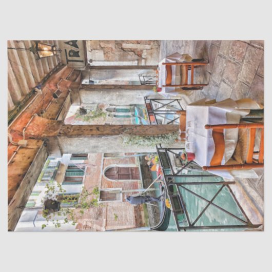 Papier Mousseline Papier Tissu Venice, Italie (Recto)