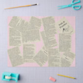 Papier Mousseline papier tissu vintage (Artisanat)