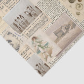 Papier Mousseline Papier Tissu vintage Français Seaside Collections (Détail)