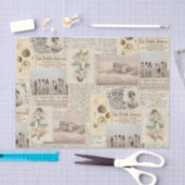 Papier Mousseline Papier Tissu vintage Français Seaside Collections (Artisanat)
