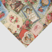 Papier Mousseline Papier Tissu vintage Valentine (Détail)