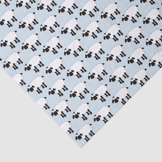 Papier Mousseline Papier Tissu Whimsical Sheep (Détail)